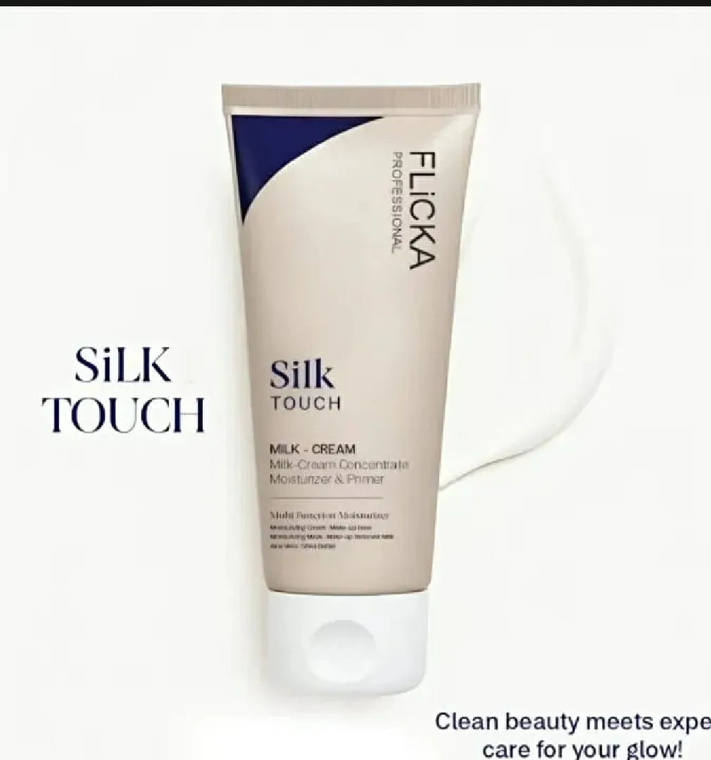 Original 100% Flicka Professional Silk Touch Milk Cream Moisturizer & Primer | Hydrating Face Cream for Smooth & Glowing Skin